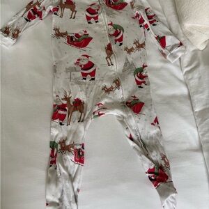 Pottery Barn Kids Red and White Santa Footie